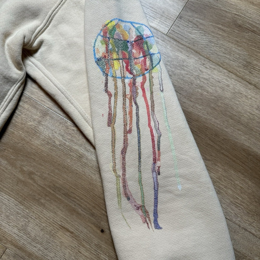 Madhappy LA Lake Amity Hoodie Womens S Beige Local Optimist Group Graphic‎ Boxy - Picture 3 of 10